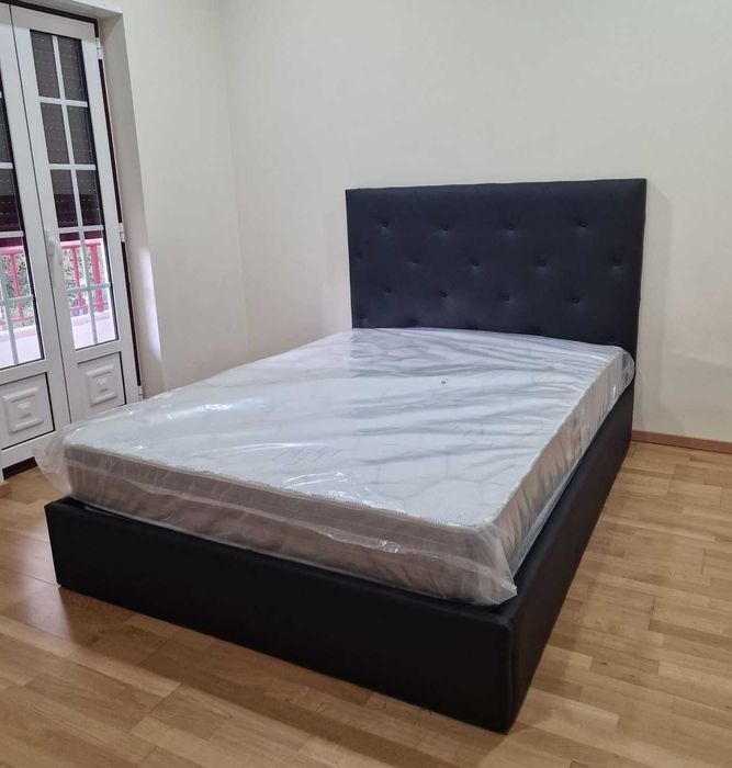 Camas de Casal Estofadas de Luxo 199€ Disp. em Várias Cores! 190x140m!