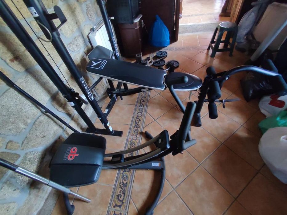 Banco de Musculação discos e acessórios