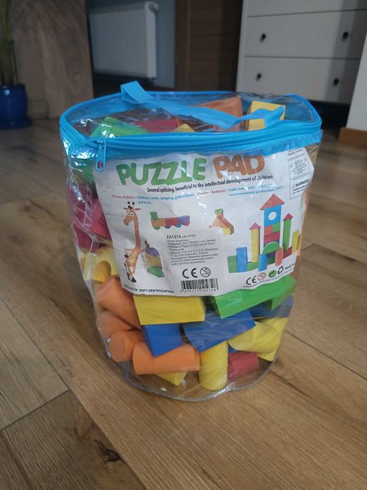 Klocki piankowe nowe 100 szt