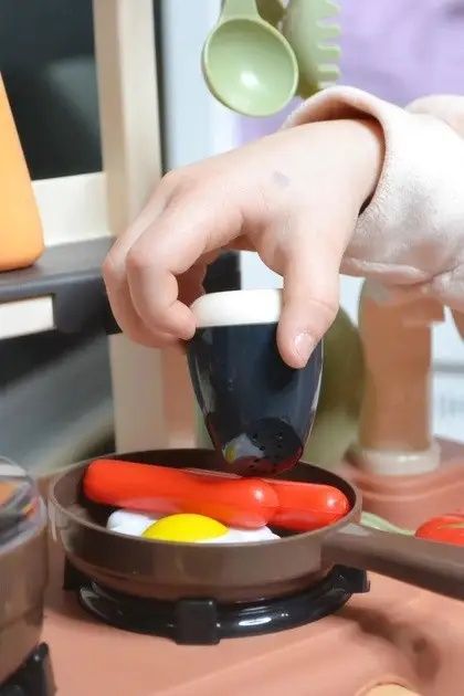 Дитяча кухня з парою і водою, зі світлом і звуком