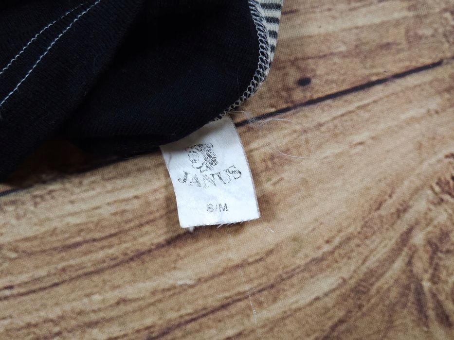 JANUS Koszulka 100 % Wełna Merino Męska Logowana r. S/M
