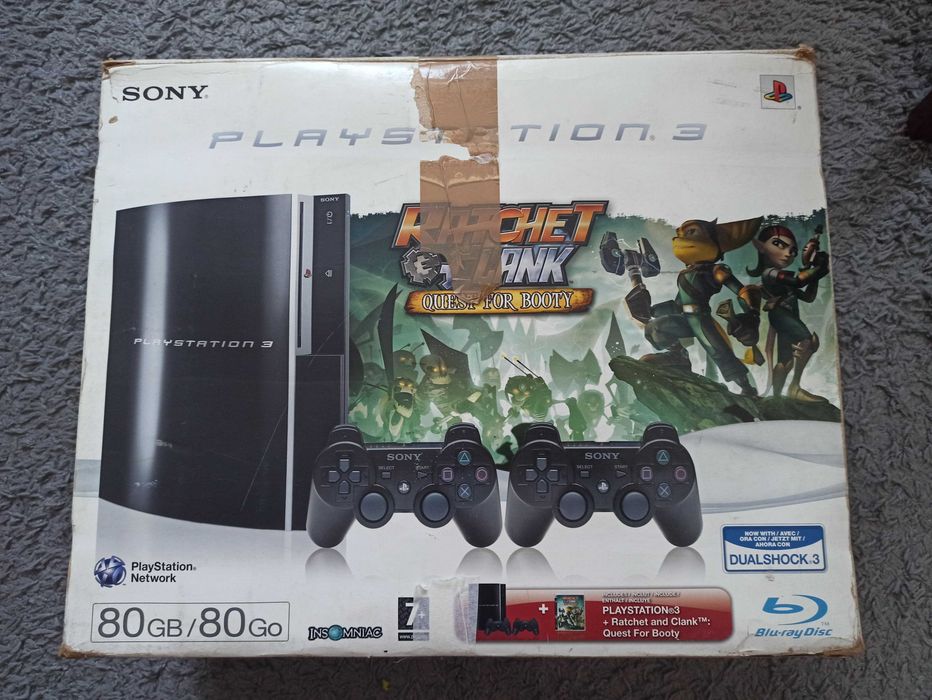 Konsola PS3 Fat + Pad + Gry ps3 + BOX