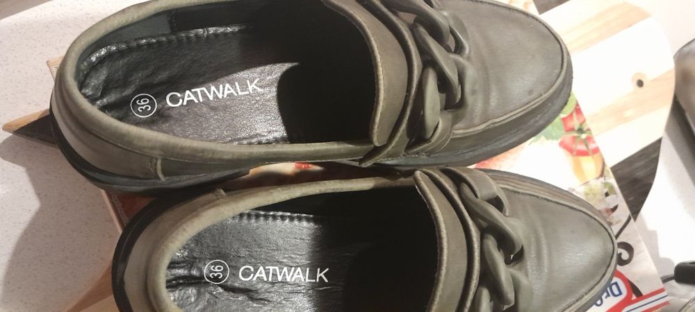 Półbuty damskie khaki