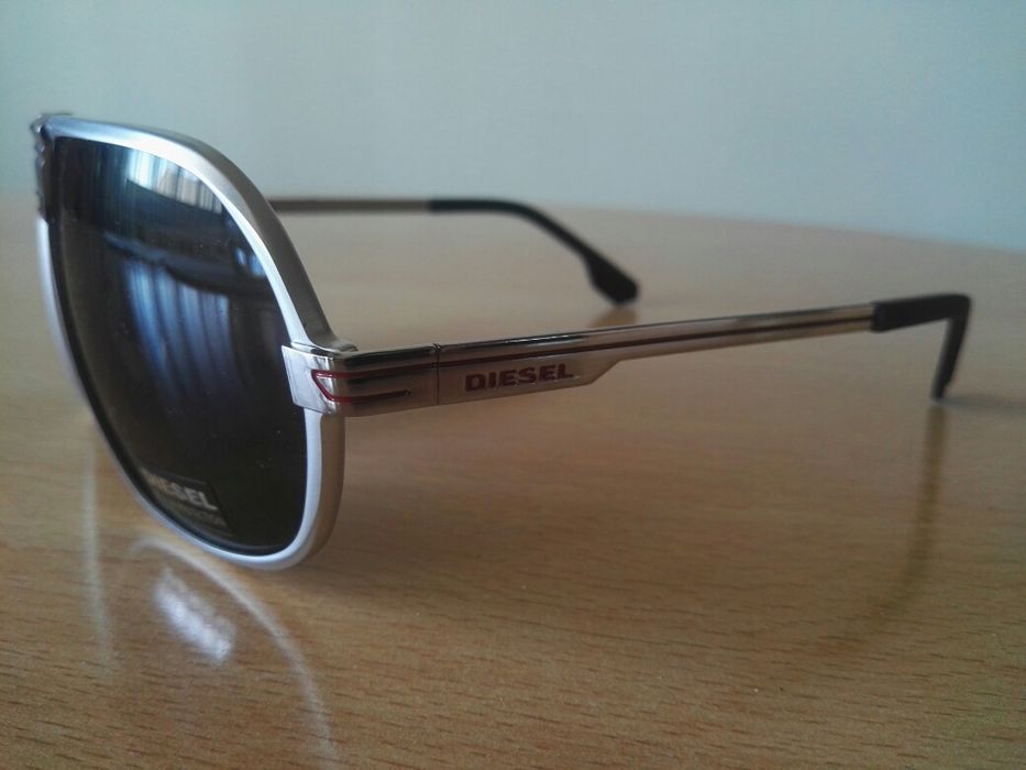 DIESEL okulary nowe oryginalne męskie model DL0067 kolor 18A Aluminium