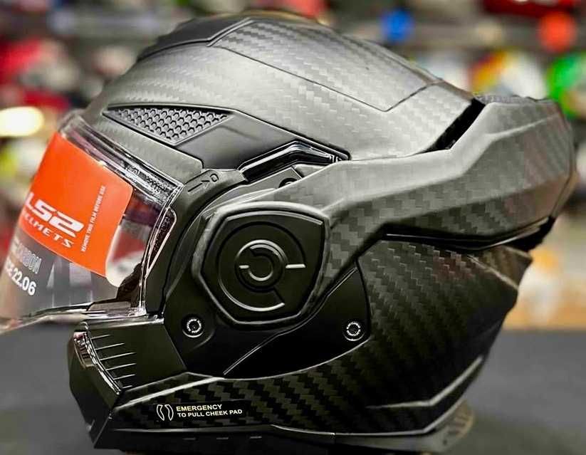 Capacete NOVO Modular LS2 Advant X Carbon Mat (37% DESCONTO)Tamanho XS
