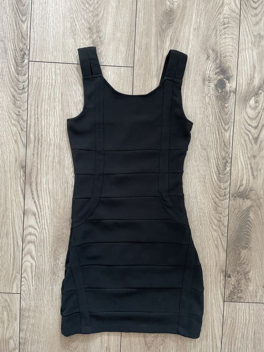 Czarna mini sukienka * Amisu S 36 * bodycon tuba * New Yorker