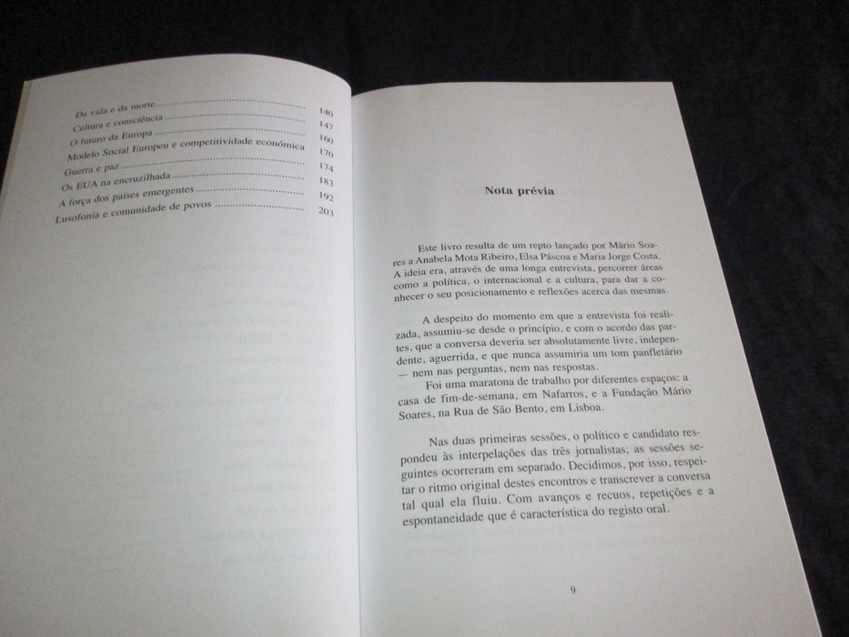 Livro Mário Soares O que falta dizer