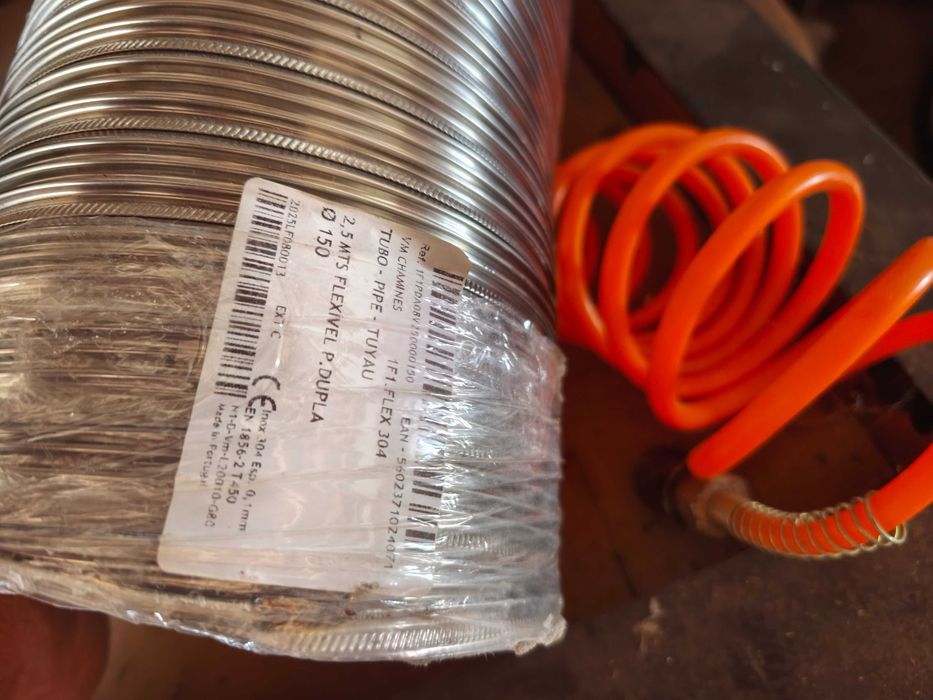 Tubo flexível parede dupla para recuperador