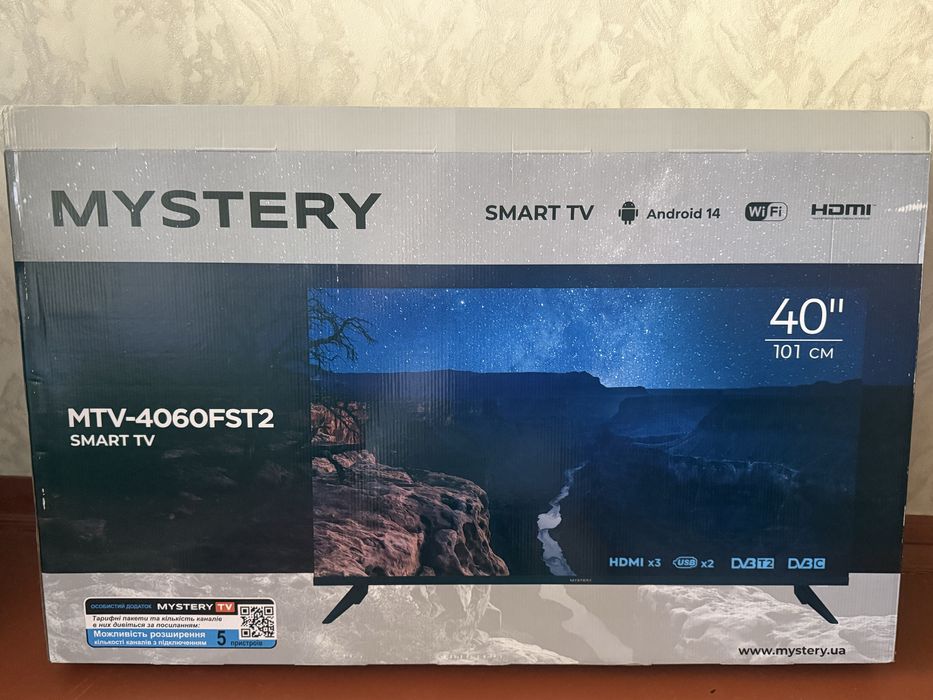 Телевізор 40діагональ smart tv