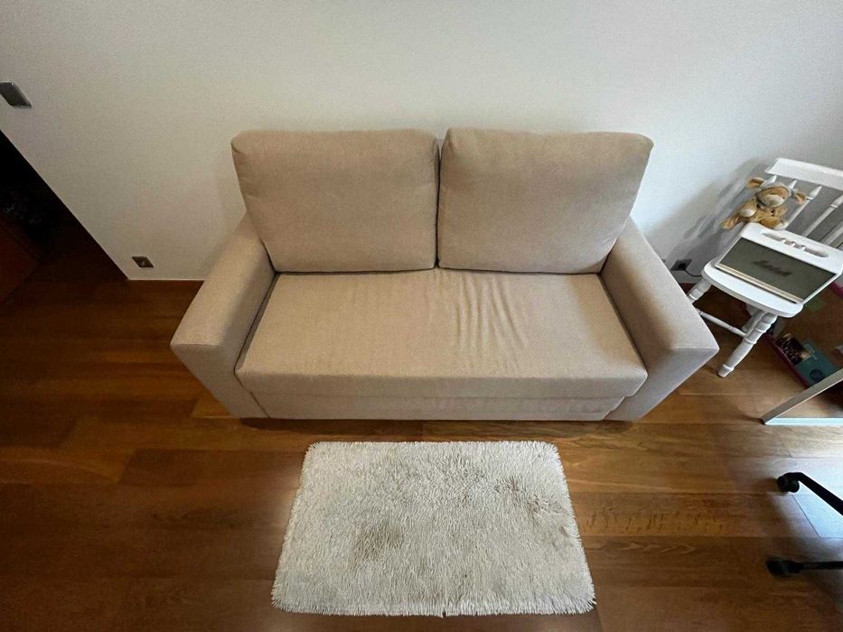 Sofá Cama Novo (Cor Bege)