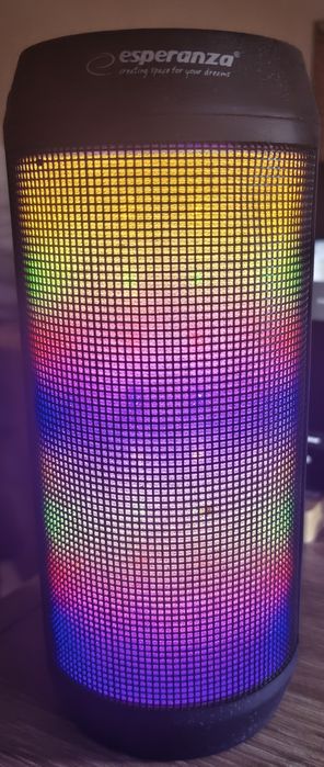 Sprzedam głośnik bluetooth,mobilny Esperanza EP113 kolory LED