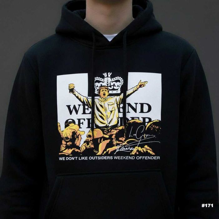 Черное Худи Weekend Offender Leo Greogry (XS S M L XL)