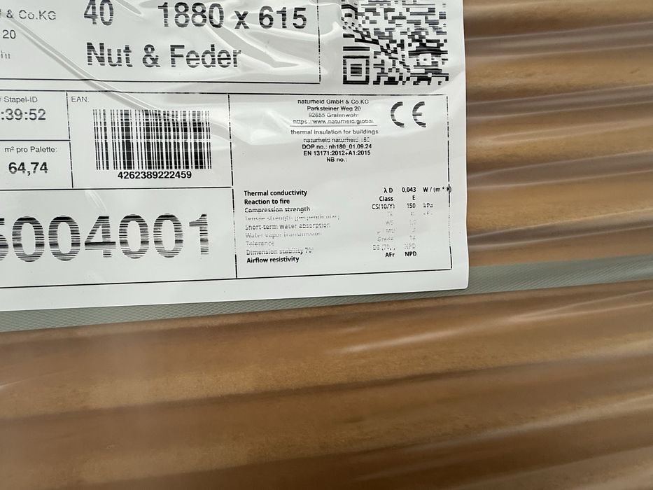 Welna drzewna Naturheld 180 40mm steico