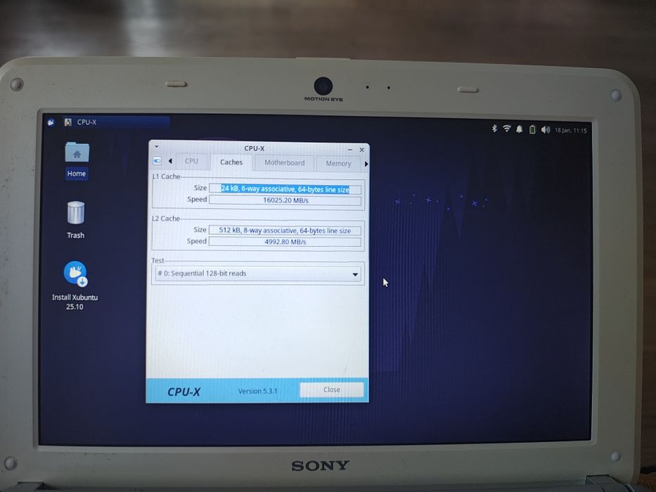 Netbook Sony Vaio PCG 21312M (VPCM11M1E)