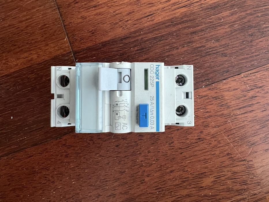 Interruptor diferencial Hager CDC225P 25A 30mA tipo AC