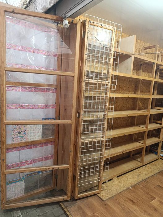 Стеллажи девевянные 7 полок