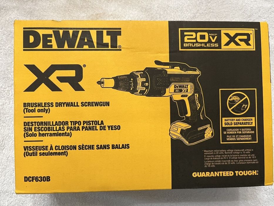 Шуруповерт по гіпсокартону DeWalt DCF630