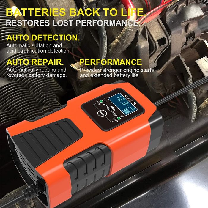 Carregador bateria automotivo 6v e 12v SELADO