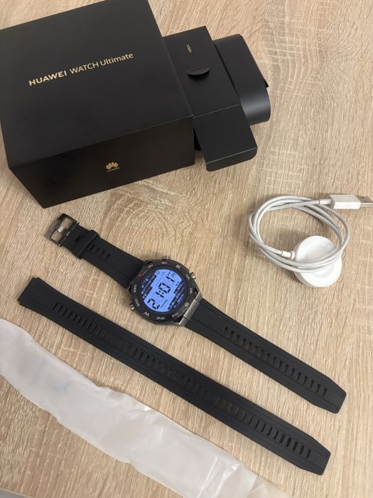 Huawei Watch Ultimate – komplet, 2 paski, bardzo dobry stan