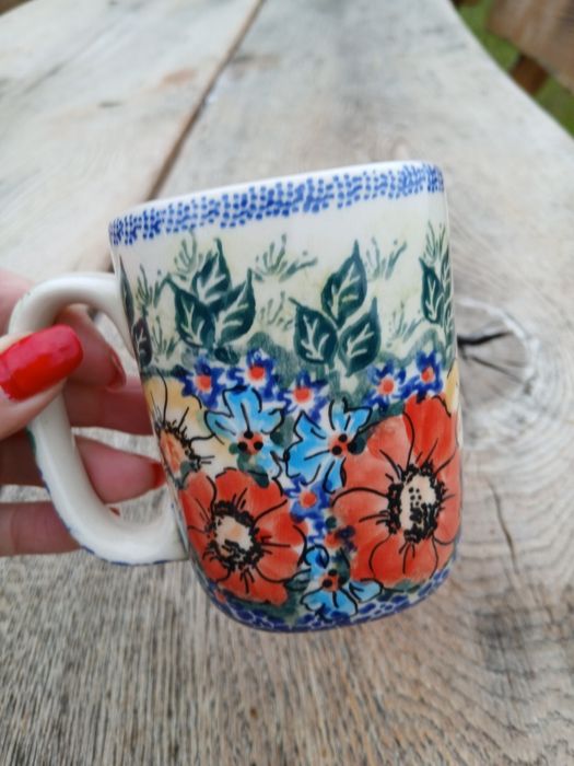 Kubek ceramiczny Bolesławiec-UNIKAT