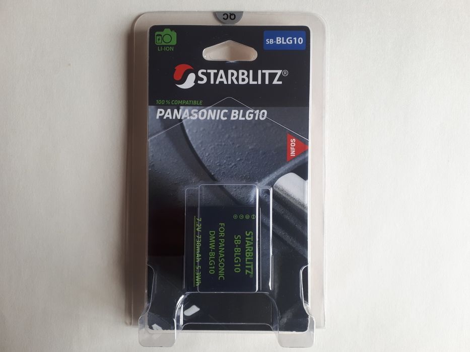 Bateria sb-BLG10 p/Câmara Panasonic (Selado)