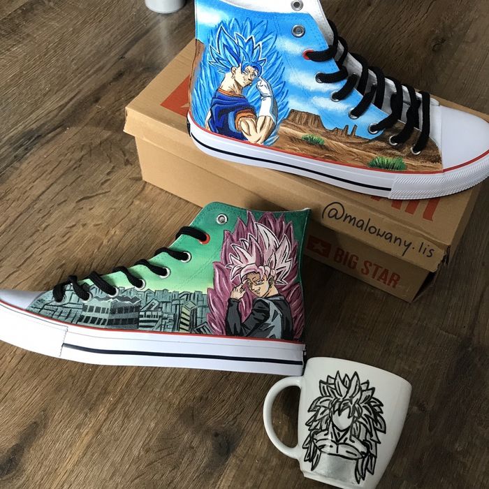 Trampki BIG STAR Dragon Ball ręcznie malowane buty custom