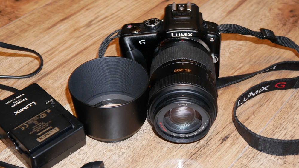 Aparat Panasonic Lumix G3 + obiektyw Lumix G Vario 45-200