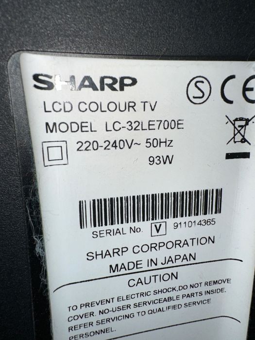 Телевизор Sharp Aquos LC 32LE700E на запчасти