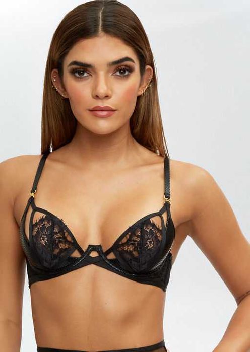 БЮСТГАЛЬТЕР З ЕКОШКІРОЮ ТА МЕРЕЖИВОМ Ann summers маст хев кожної жінки