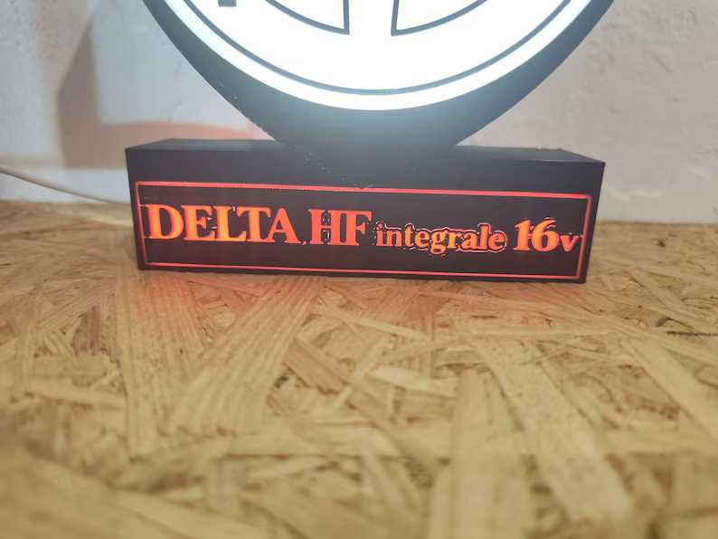 Lightbox Luminaria decorativa Lancia Delta HF integrale 16V