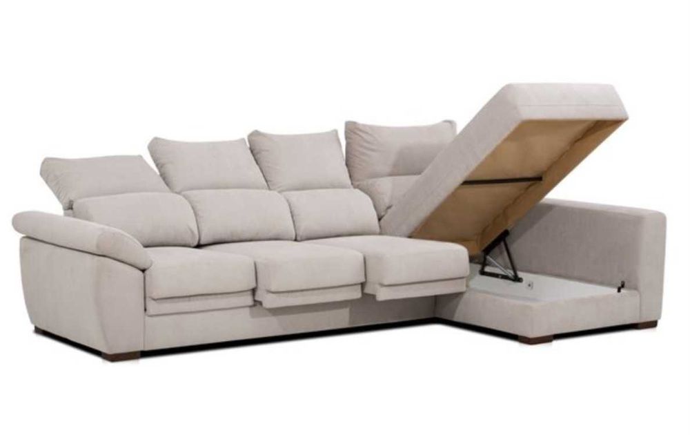 Sofa de sala com chaise longue