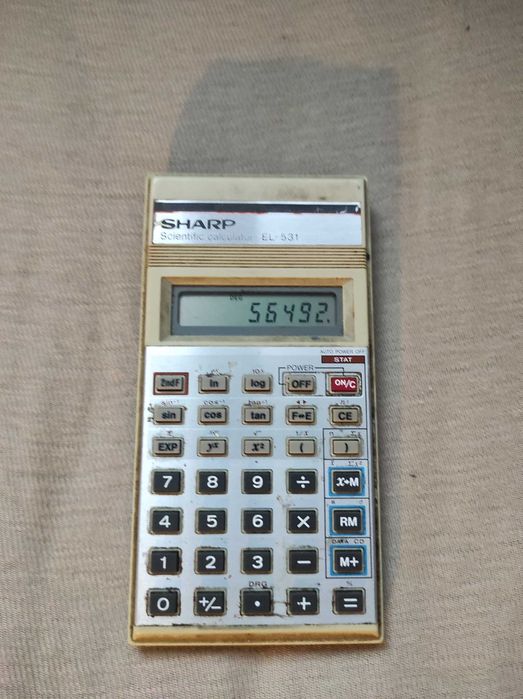 Kalkulator Naukowy SHARP EL-531 Scientific Calculator klasyk, unikat!