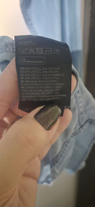 Koszula jeansowa męską H&M rozm XL