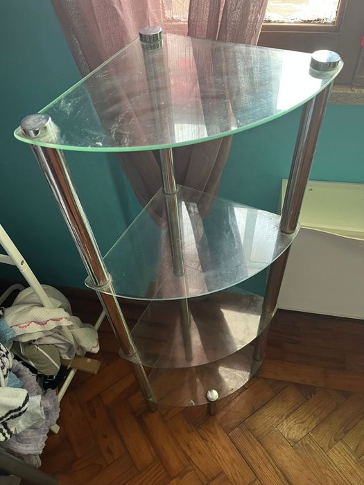 Movel Estante 4 prateleiras vidro