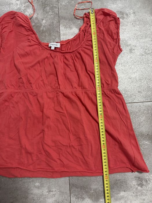 Koralowa 100% bawełniana bluzka damska Papaya XL