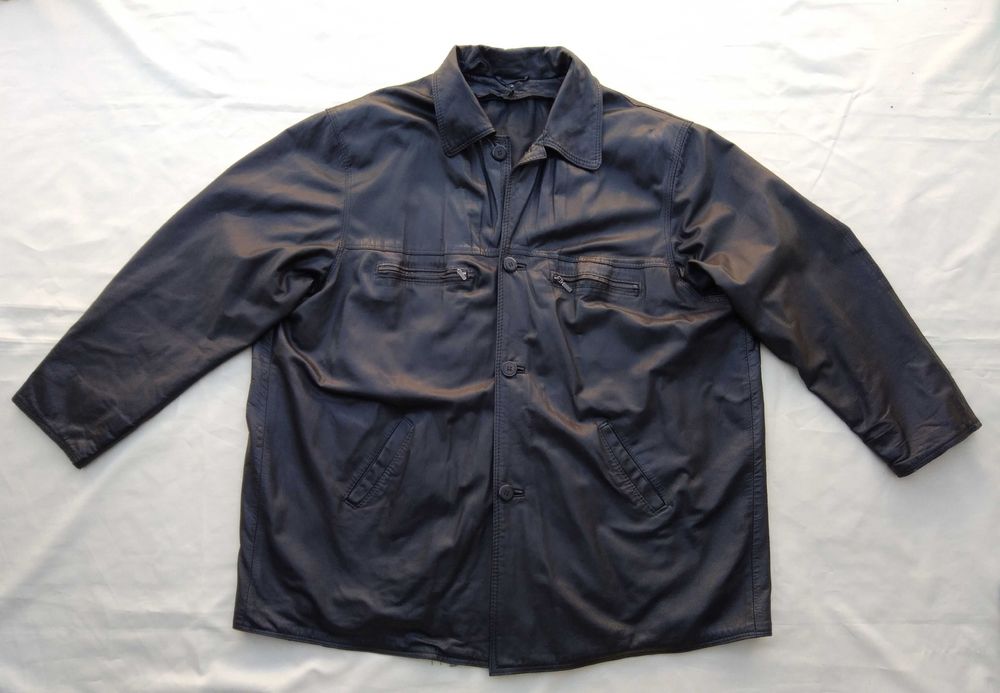 Duża męska kurtka skórzana (obwód 160cm)