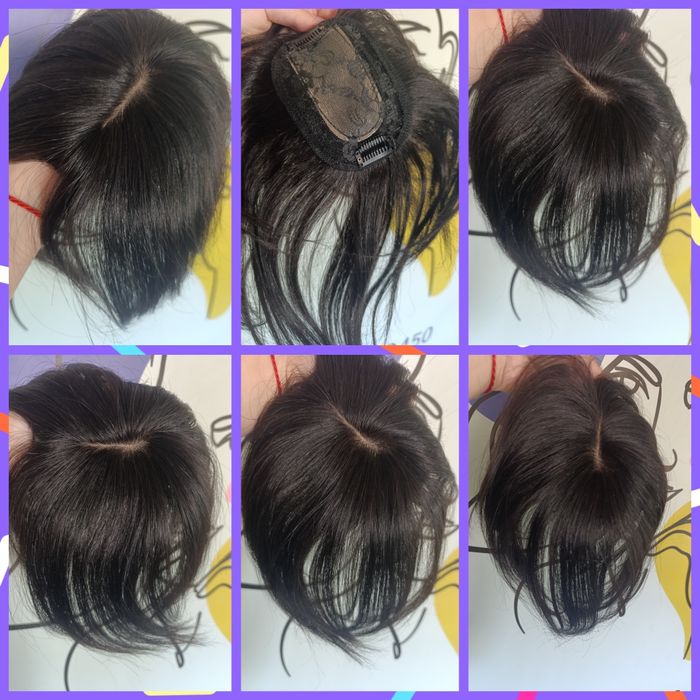 Розпродаж натурального волосся перука , накладка , чолка , для нарощув