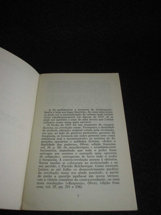 Livro A Questão do Estado Questão Central de cada Revolução Cunhal
