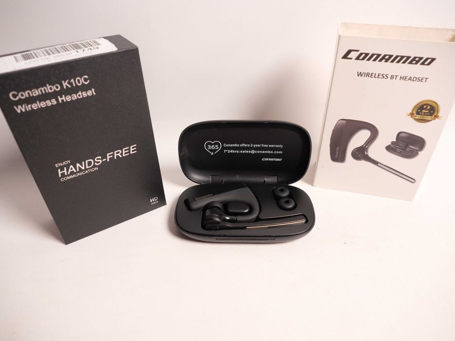 Bluetooth гарнітура на одне вухо Conambo K10C з подвійним мікрофоном