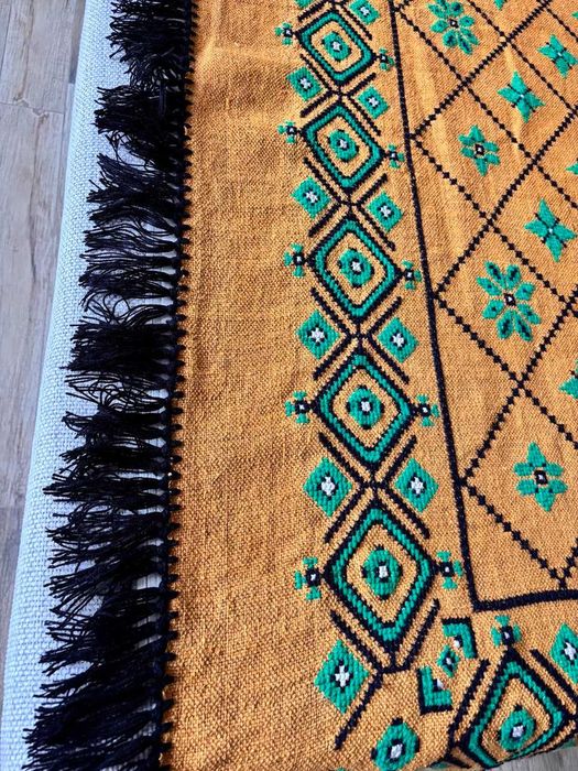 Haftowana narzuta kapa ręcznie robiona NOWY rękodzieło pled kilim koc