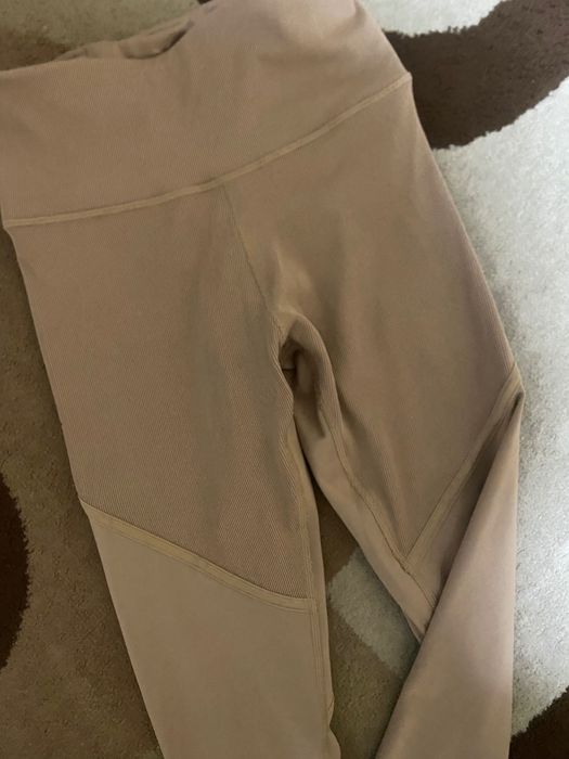 Женские Тайтсы PUMA леггинсы studio ribbed HIGH WAIST 7/8 TRAINING LEGGINGS для тренировок