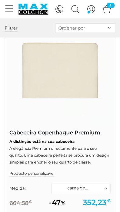 Cabeceira Copenhague Premium