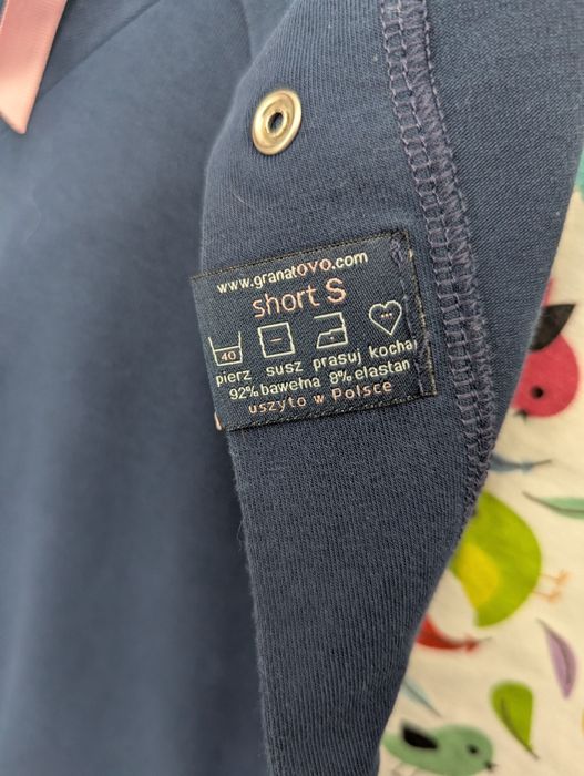 Koszula do porodu i karmienia granatOVO | Rozmiar S Short