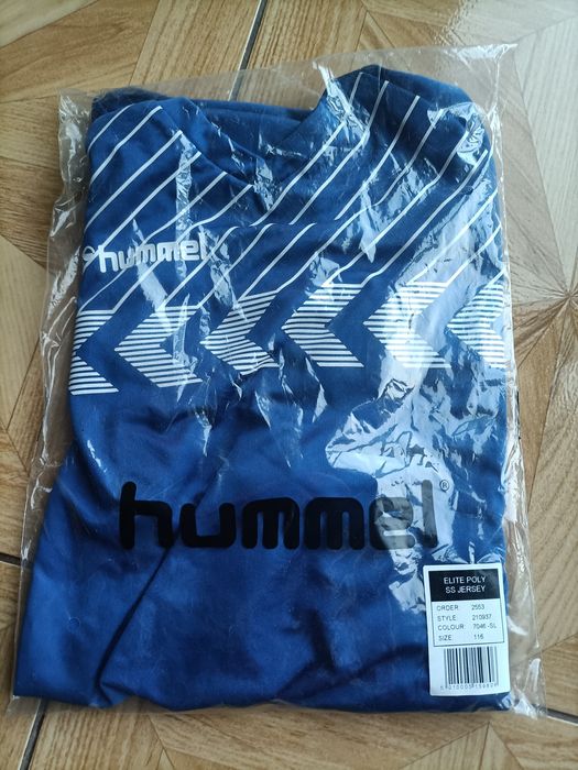 Koszulka sportowa hummel niebieska rozmiar dziecięcy 116