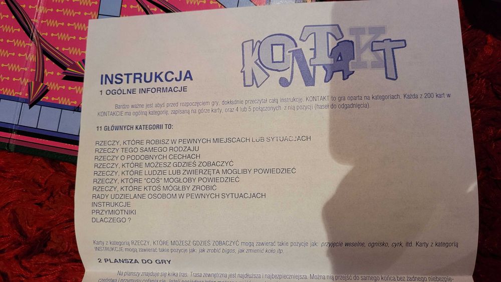 Kontakt Myśl szybko - unikatowa gra interakcyjna 1995