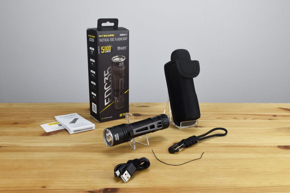 Nitecore EDC35 Потужний Ліхтар 5000 Lumen/6000 mAh/USB Type-C