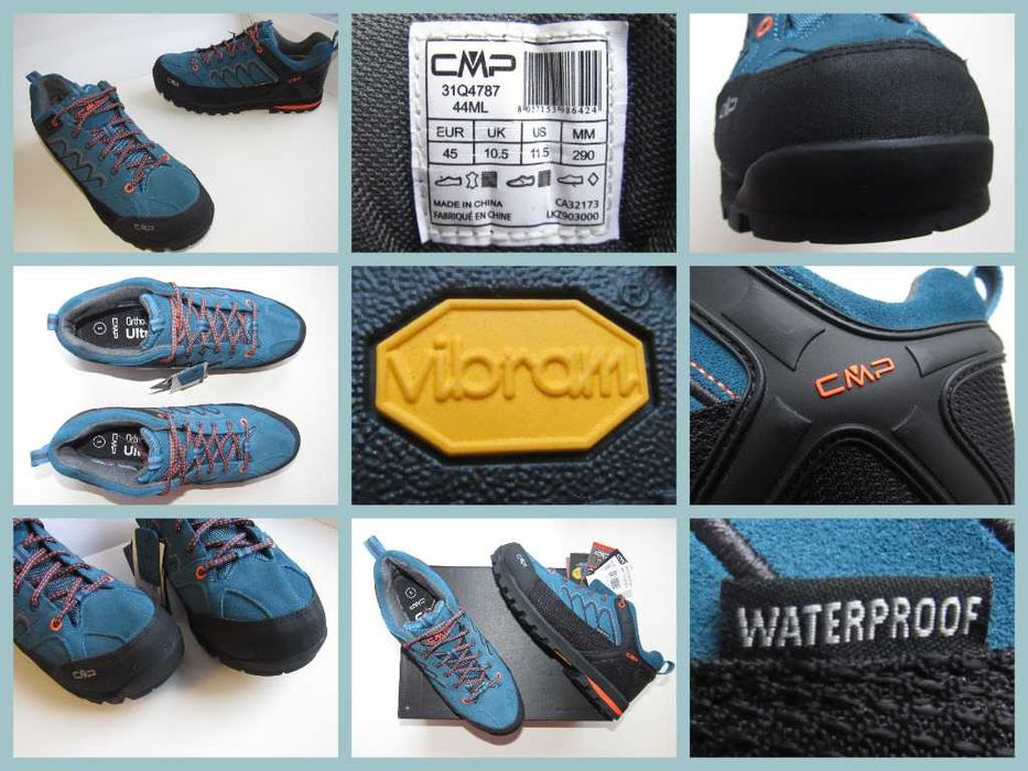 Полуботинки мембранные CMP Moon Low WaterProof Vibram р. 44 (28.5см)