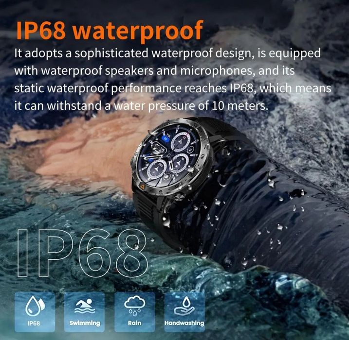 Смарт часы HARDY AK91 GPS, NFC батарея 1000