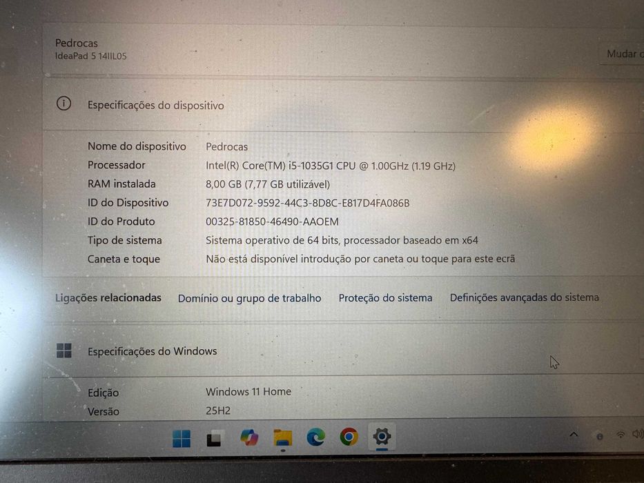 Portátil LENOVO IdeaPad 5 14IIL05-034 (14'' - Intel Core i5-1035G1 - RAM: 8 GB - 512 GB SSD - NVIDIA GeForce MX330)