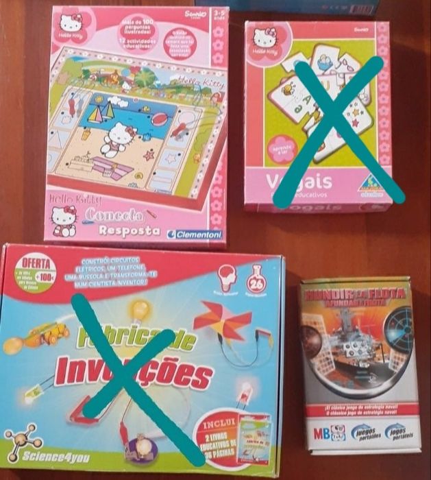 Jogos criança = 5€ dois jogos